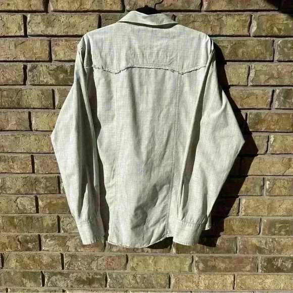 Men’s Wrangler Retro Premium Long Sleeve Pearl Snap Button Up Western Shirt Lg - Picture 11 of 16